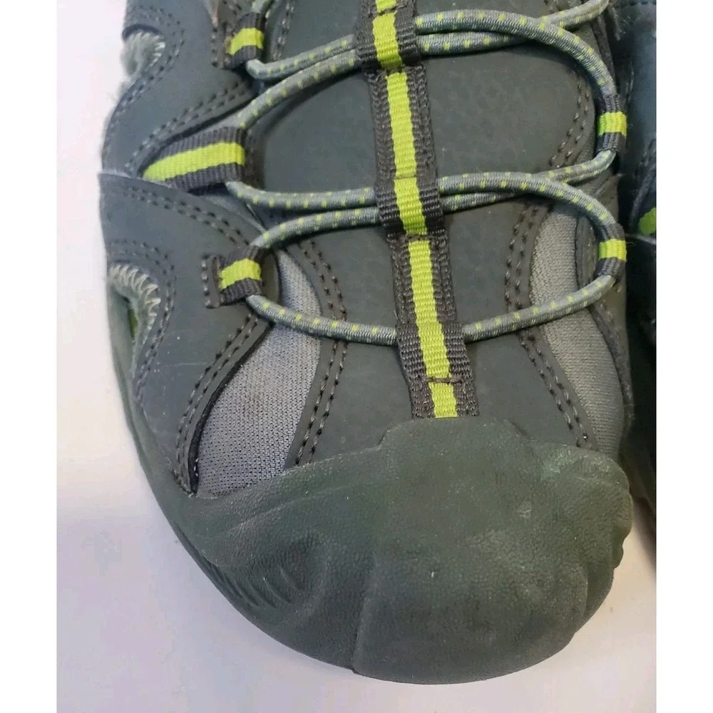 Merrell Hydro 2 Hiker Closed Toe Sandals Gray Green Water Shoes Big Kids Size 6M